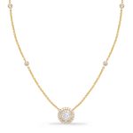Yellow Gold Diamond Necklace