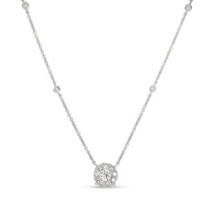White Gold Diamond Necklace White Gold Diamond Necklace