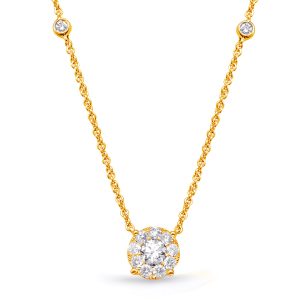 Yellow Gold Diamond Necklace Yellow Gold Diamond Necklace