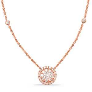 Rose Gold Diamond Necklace Rose Gold Diamond Necklace