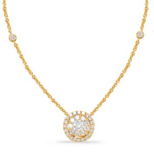 Yellow Gold Diamond Necklace Yellow Gold Diamond Necklace