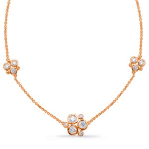 Rose Gold Diamond Necklace Rose Gold Diamond Necklace