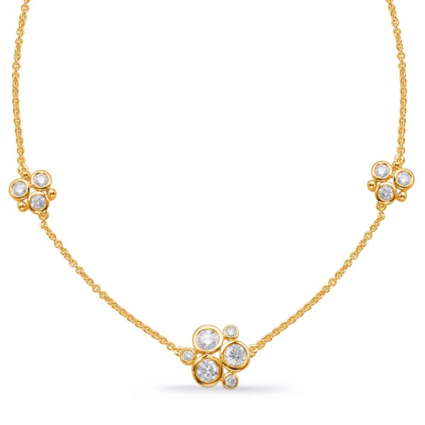Yellow Gold Diamond Necklace