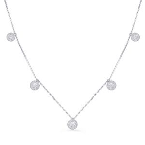 White Gold Diamond Necklace White Gold Diamond Necklace