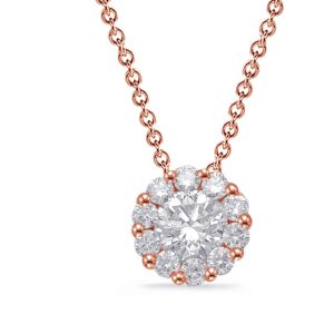 Rose Gold Diamond Necklace Rose Gold Diamond Necklace