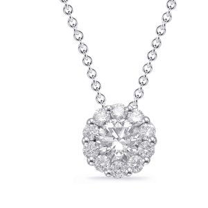 White Gold Diamond Necklace White Gold Diamond Necklace