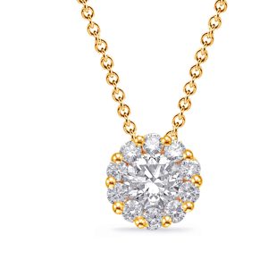 Yellow Gold Diamond Necklace Yellow Gold Diamond Necklace
