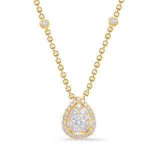 Yellow Gold Diamond Necklace Yellow Gold Diamond Necklace
