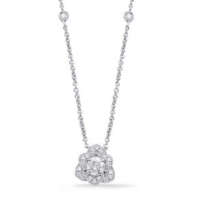 White Gold Diamond Necklace White Gold Diamond Necklace