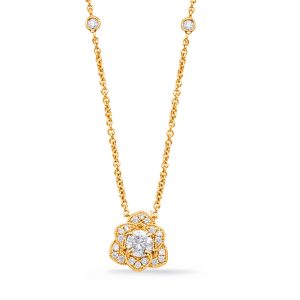Yellow Gold Diamond Necklace Yellow Gold Diamond Necklace
