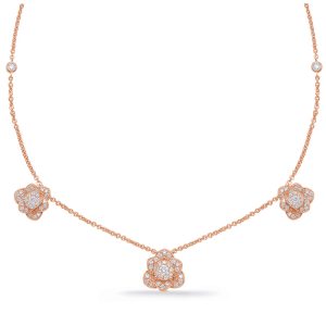 Rose Gold Diamond Necklace Rose Gold Diamond Necklace