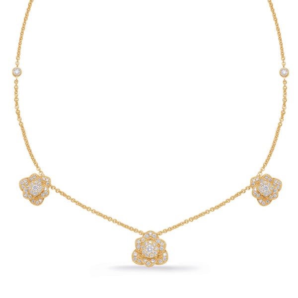 Yellow Gold Diamond Necklace