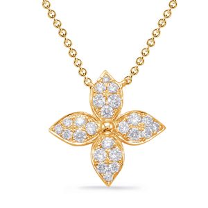 Yellow Gold Diamond Necklace Yellow Gold Diamond Necklace