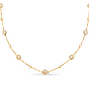 Yellow Gold Diamond Necklace Yellow Gold Diamond Necklace