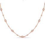 Rose Gold Diamond Necklace