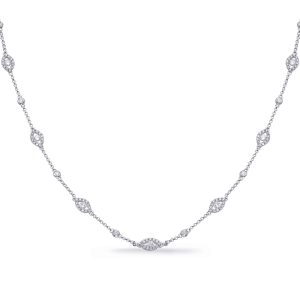 White Gold Diamond Necklace White Gold Diamond Necklace
