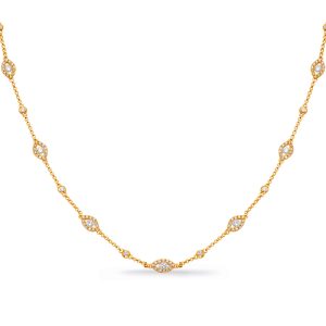 Yellow Gold Diamond Necklace Yellow Gold Diamond Necklace