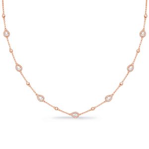 Rose Gold Diamond Necklace Rose Gold Diamond Necklace