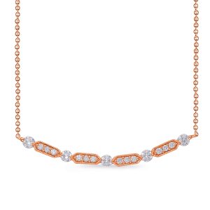 Rose Gold Diamond Necklace Rose Gold Diamond Necklace