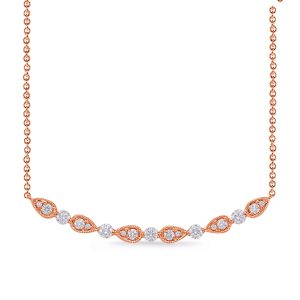 Rose Gold Diamond Necklace Rose Gold Diamond Necklace