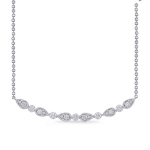 White Gold Diamond Necklace White Gold Diamond Necklace