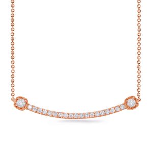 Rose Gold Diamond Necklace Rose Gold Diamond Necklace