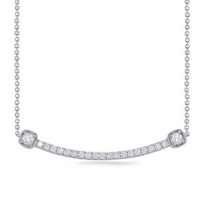 White Gold Diamond Necklace White Gold Diamond Necklace