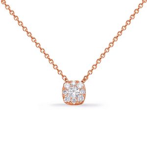 Rose Gold Diamond Necklace