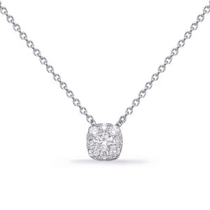 White Gold Diamond Necklace White Gold Diamond Necklace