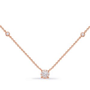 Rose Gold Diamond Necklace Rose Gold Diamond Necklace