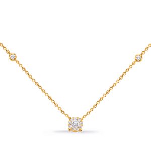 Yellow Gold Diamond Necklace Yellow Gold Diamond Necklace