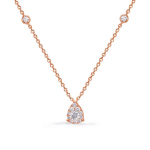 Rose Gold Diamond Necklace Rose Gold Diamond Necklace