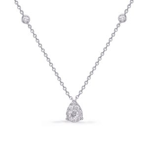 White Gold Diamond Necklace White Gold Diamond Necklace