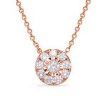 Rose Gold Diamond Necklace