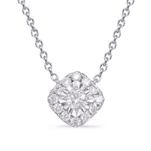 White Gold Diamond Necklace White Gold Diamond Necklace