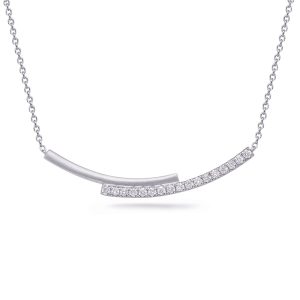 White Gold Diamond Necklace White Gold Diamond Necklace