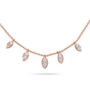 Rose Gold Diamond Necklace Rose Gold Diamond Necklace