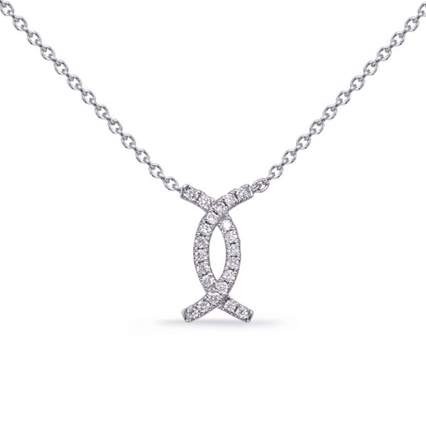 White Gold Diamond Necklace