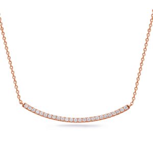 Rose Gold Diamond Necklace Rose Gold Diamond Necklace