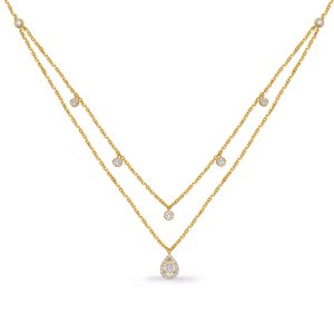 Yellow Gold Diamond Necklace Yellow Gold Diamond Necklace