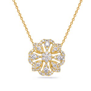 Yellow Gold Diamond Necklace