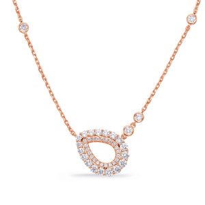 Rose Gold Diamond Necklace