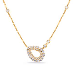 Yellow Gold Diamond Necklace