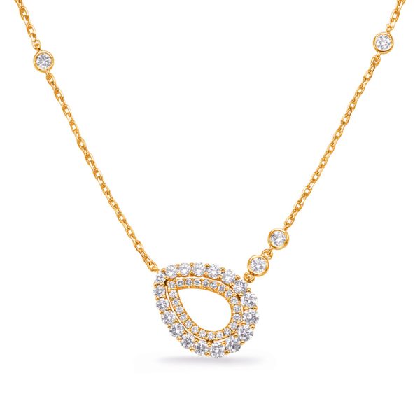 Yellow Gold Diamond Necklace