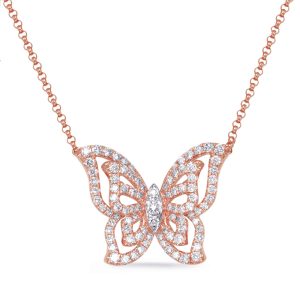 Rose Gold Diamond Necklace