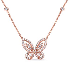 Rose Gold Diamond Necklace
