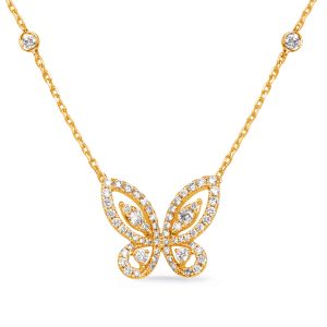Yellow Gold Diamond Necklace