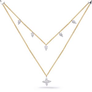 Yellow & White Gold Diamond Necklace