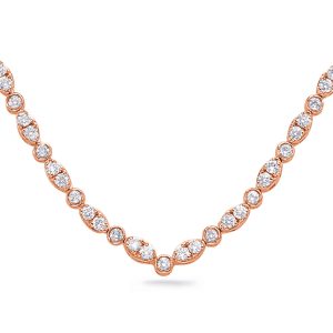Rose Gold Diamond Necklace