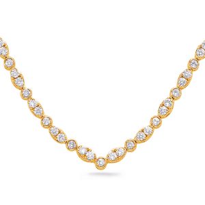 Yellow Gold Diamond Necklace